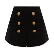 Balmain High-rise shorts Black, Dam