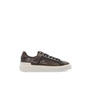 Balmain Sneakers med monogram Brown, Dam