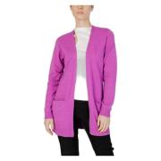 Vila 14044041 - Viril L/S Open Color Purple, Dam