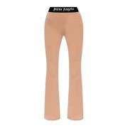 Palm Angels Sweatpants med logotyp Pink, Dam