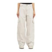 Haikure Wide Trousers White, Dam