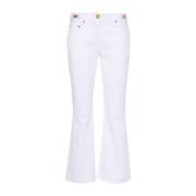 Versace Flared Jeans White, Dam