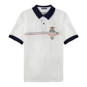 Aeronautica Militare Tricolori Polo Vit Broderi White, Herr