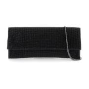 Benedetta Bruzziches Kristall Mesh Kate Clutch Black, Dam