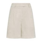 Brunello Cucinelli Short Shorts Beige, Dam