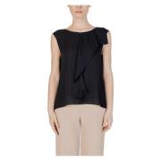 Alviero Martini 1a Classe Sleeveless Tops Black, Dam