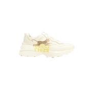 Gucci Vintage Pre-owned Laeder sneakers Beige, Dam