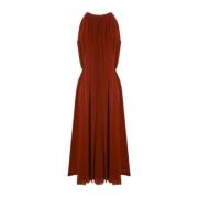 Crida Milano Midi Dresses Red, Dam