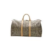 Louis Vuitton Vintage Pre-owned Canvas handvskor Brown, Dam