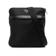 Emporio Armani Polyester Crossbody Väska Black, Herr