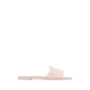 Alexander McQueen Pastellrosa Läder Tofflor Pink, Dam