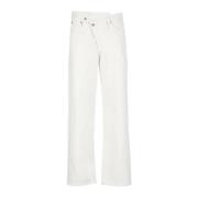 Agolde Straight Jeans White, Dam