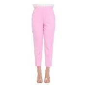 ViCOLO Cropped Trousers Pink, Dam