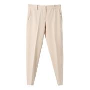 Circolo 1901 Slim-fit Trousers Beige, Dam