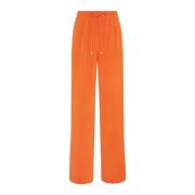 Kiton Wide Trousers Orange, Dam