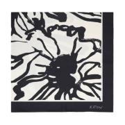 Kiton Silky Scarves Black, Dam