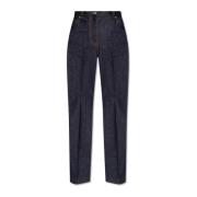 Salvatore Ferragamo Jeans med logotyp Blue, Dam