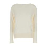 Allude Boatneck Vit Tröja White, Dam