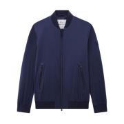 Woolrich Stretch Bomber Jacka Blå Blue, Herr