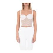 Elisabetta Franchi Ärmlös topp White, Dam