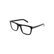 Saint Laurent Svart Slim Optiska Glasögon Black, Herr