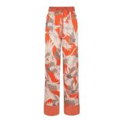 Kiton Wide Trousers Orange, Dam