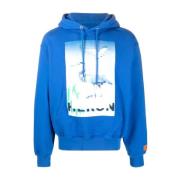 Heron Preston Censurerad Print Hoodie Blue, Herr