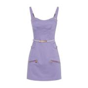 Elisabetta Franchi Elegant Klänningssamling Purple, Dam