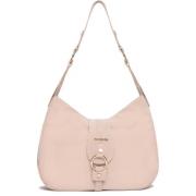 Nerogiardini Beige Hobo Väska med Äkta Läder Beige, Dam