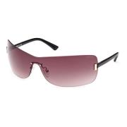 Guess Shiny Black/Brown Shaded Sunglasses Black, Unisex