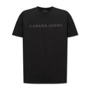 Canada Goose Emersen T-shirt med logotyp Black, Herr