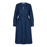 Masai Midi Dresses Blue, Dam