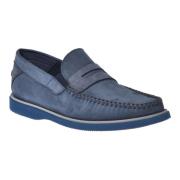 Baldinini Loafer in dark blue nubuck Blue, Herr