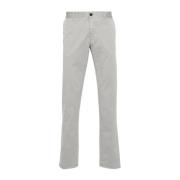 Incotex Stretch Bomull Grå Twill Byxor Gray, Herr