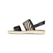 Hogan Flat Sandals Black, Dam