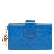 Dior Vintage Pre-owned Laeder plnbcker Blue, Dam