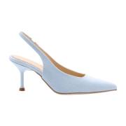 March23 Höj din stil med Slingback Pumps Blue, Dam