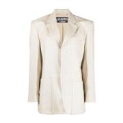 Jacquemus Blazers Beige, Dam