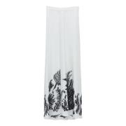 Dorothee Schumacher Exklusiv Lyx Midi Kjol White, Dam