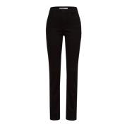 Brax Skinny Trousers Black, Dam