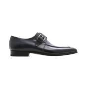 Magnanni Blå läder herr spänne loafer Blue, Herr