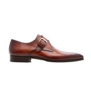 Magnanni Cangas Läder Monk Strap Sko Brown, Herr