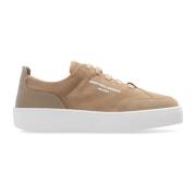 Emporio Armani Sneakers med logotyp Beige, Dam