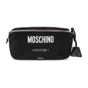 Moschino Bältesväska med logotyp Black, Herr