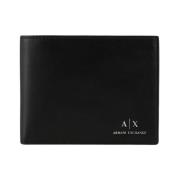 Armani Exchange Svart Plånbok med Myntficka Black, Herr