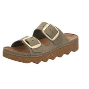 Rohde Grön Nubuck Läder Sandal för Kvinnor Green, Dam