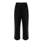 Jacquemus Jeans med vida ben Black, Dam