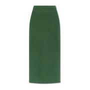 By Malene Birger Kyara ribbstickad kjol Green, Dam