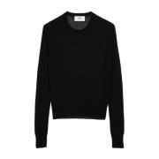 Ami Paris Round-neck Knitwear Black, Herr