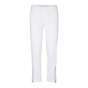 LauRie Cropped Trousers White, Dam